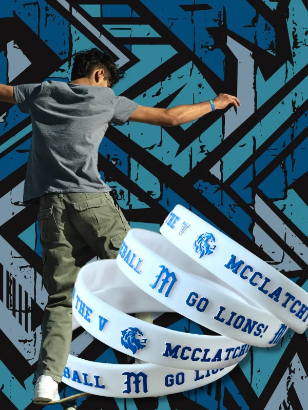 Embossed Full Color Printed Wristbands